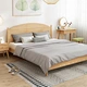 natural solid wood bedroom set bed frame